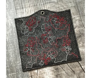 Stickdatei ITH - Einsteckhüllen Christmas Backgrounds quadratisch